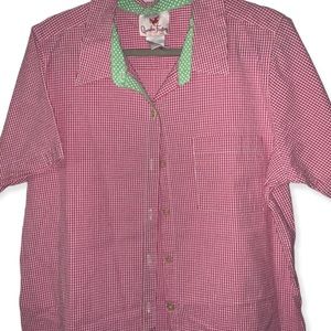 Women’s spring button down boxy Cotton Quacker factory factory collared shirt